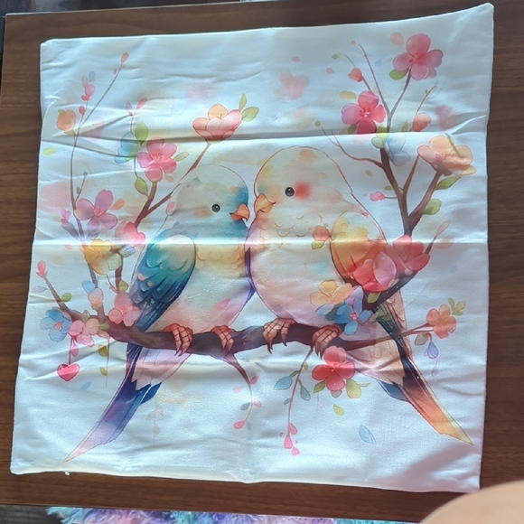 None Other - Birds Pillow case 18 x 18